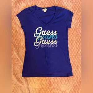 Guess Women's Indigo Graphic Tee